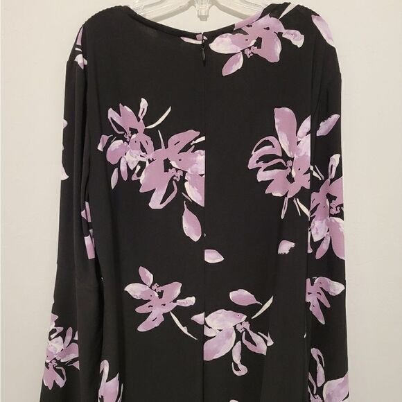Chaps floral print bell sleeve dress size XL - Picture 11 of 13